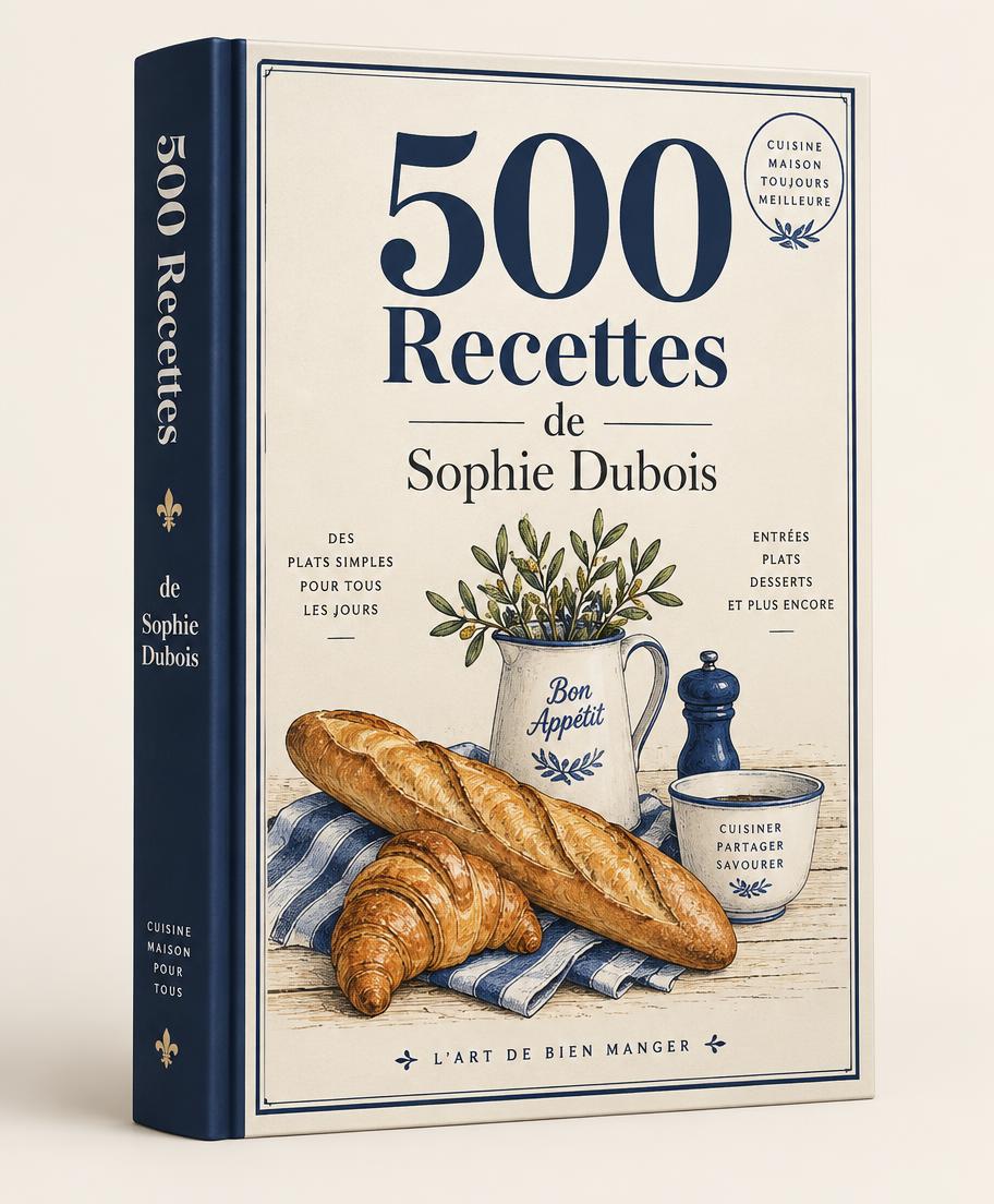 Illustration du livre de recettes de Sophie Dubois